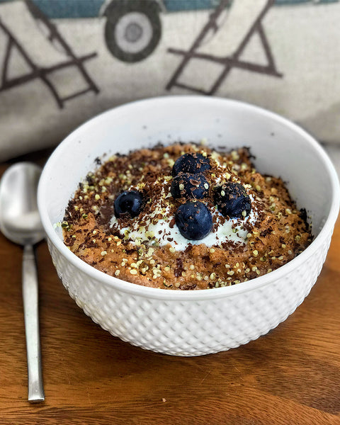 Creamy Chocolate Amaranth Flake Porridge