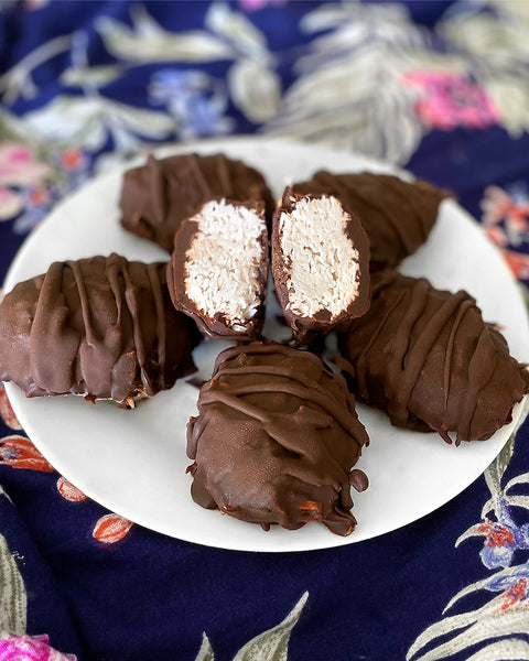 Dark Chocolate Lucuma Coconut Eggs