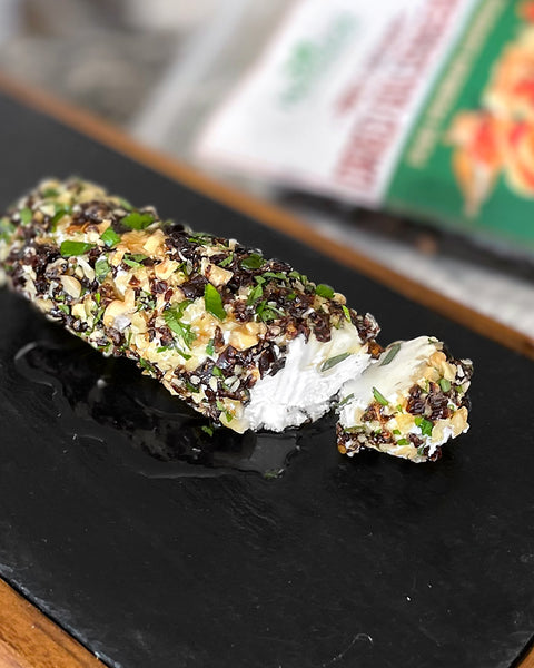 Dried Goldenberry & Walnut-Coated Goat Cheese