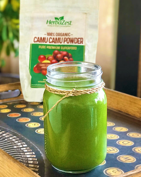 Ginger Camu Camu Green Smoothie for Strong Immunity