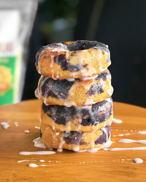 Gluten-Free Blueberry Donuts with Lupin Flour