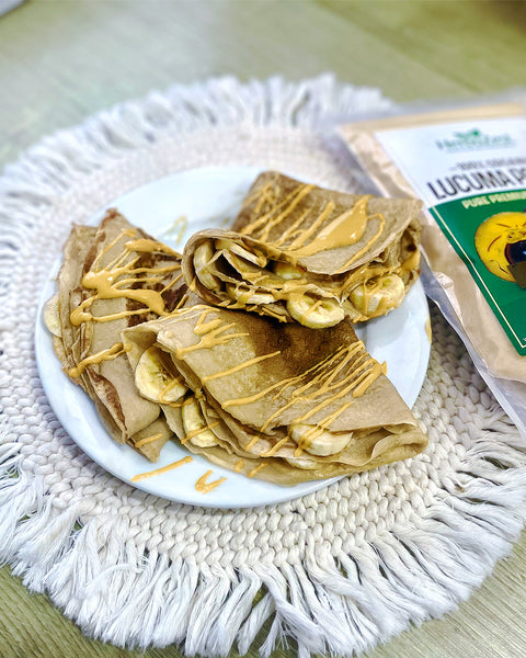Lucuma Banana Crepes