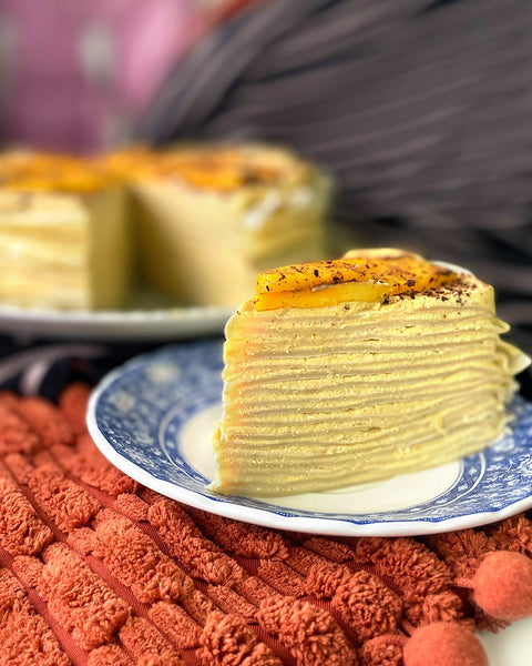 Lucuma Mango Crepe Cake