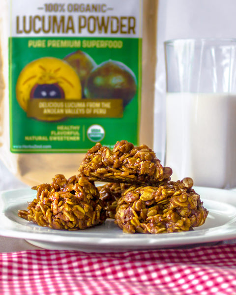 Lucuma Oat Clusters with Peanut Butter and Chocolate