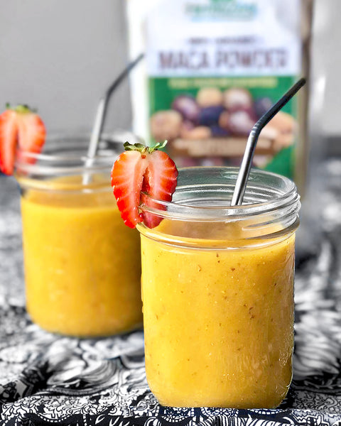 Mango Papaya Smoothie with Maca Powder