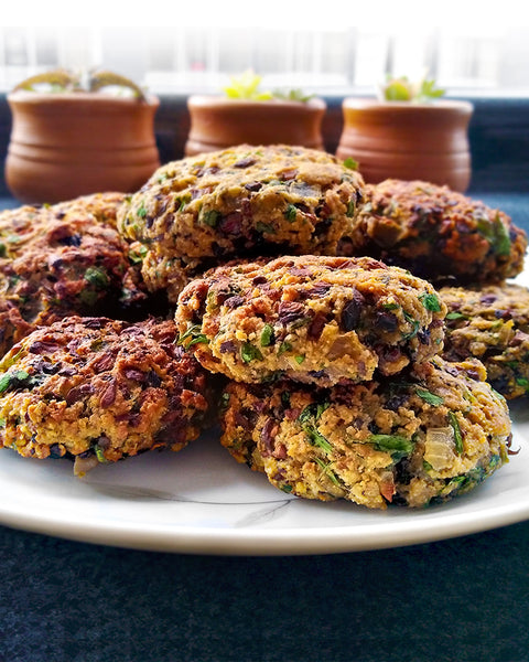 Mini Quinoa Mushroom Burgers