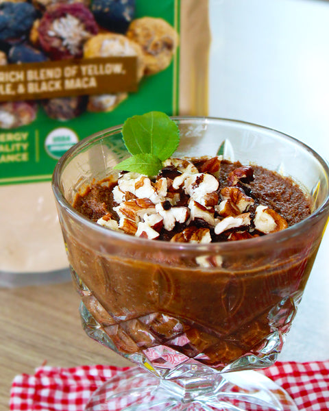 Nutritious Maca & Peanut Butter Banana Mousse