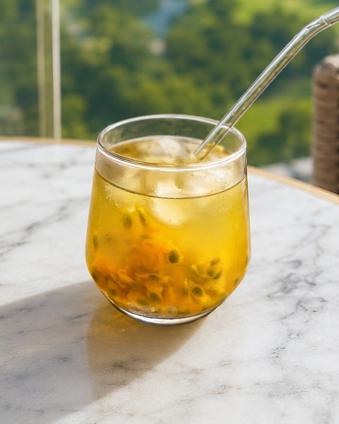 Passion Fruit Soursop Leaf Iced Tea