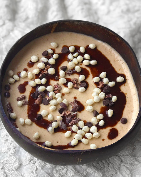 Peanut Butter Banana Smoothie with Quinoa Pop