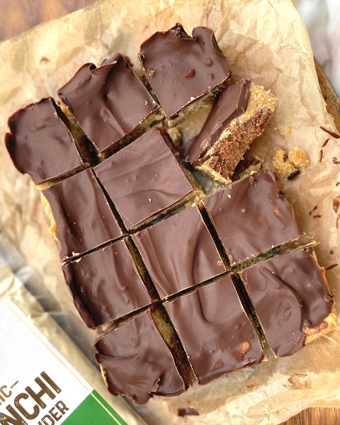 Peanut Butter Brookies with Sacha Inchi Powder