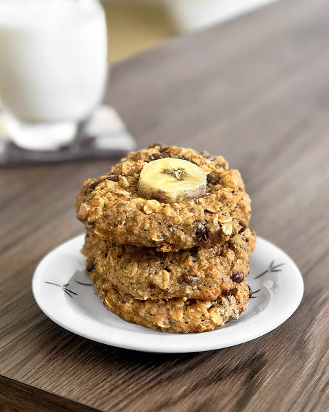 Peanut Butter Cookies with Oats & Amaranth Flakes