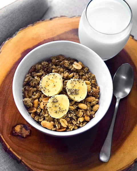 Peanut Butter Granola with Quinoa Pop