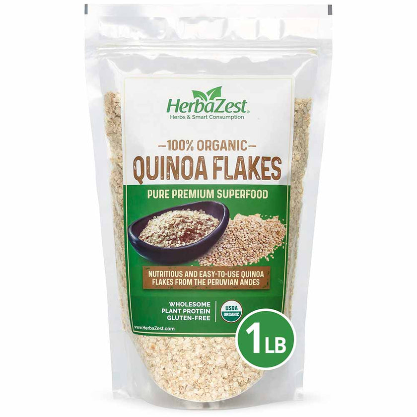 Quinoa Flakes Organic And Easy To Use Herbazest