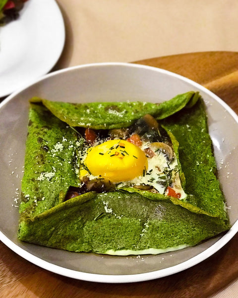 Quinoa Spinach Crepes