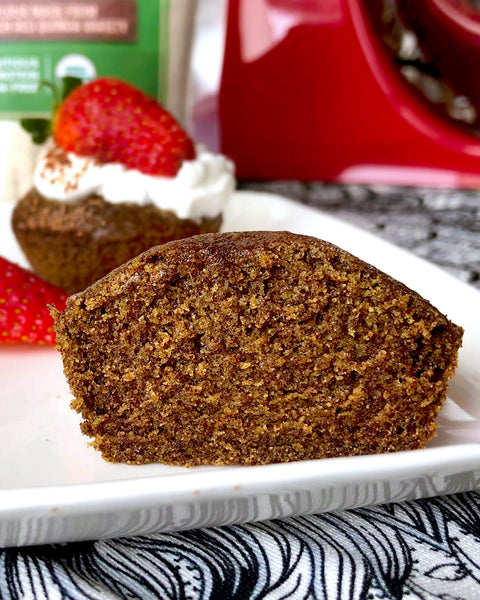 Red Quinoa Flour Cupcakes with Whipped Coconut Cream