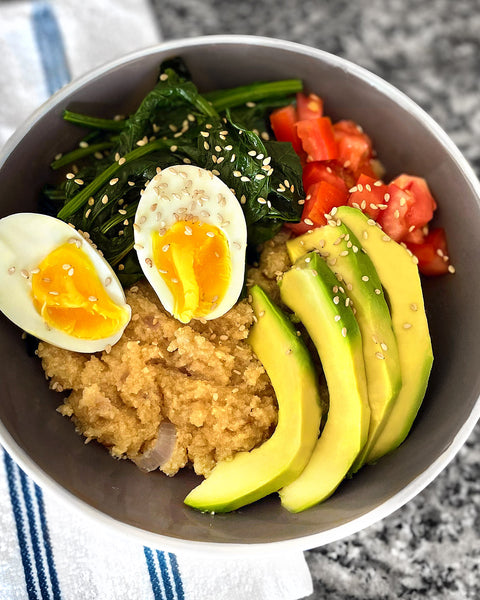 Savory Amaranth Flake Bowl