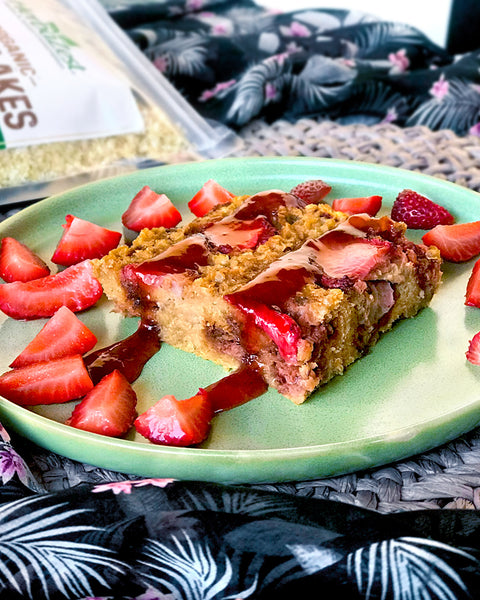 Strawberry Amaranth Flake Bake