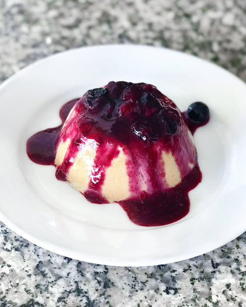 Vegan Carob Panna Cotta
