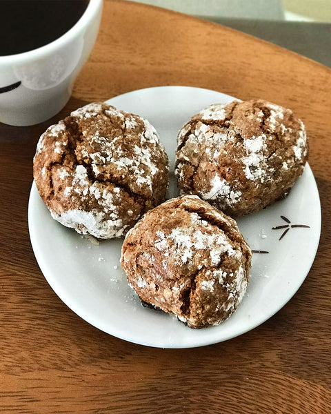Vegan Chocolate Amaretti Cookies