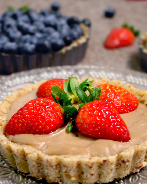 Vegan Fruit Tarts with Lucuma Custard