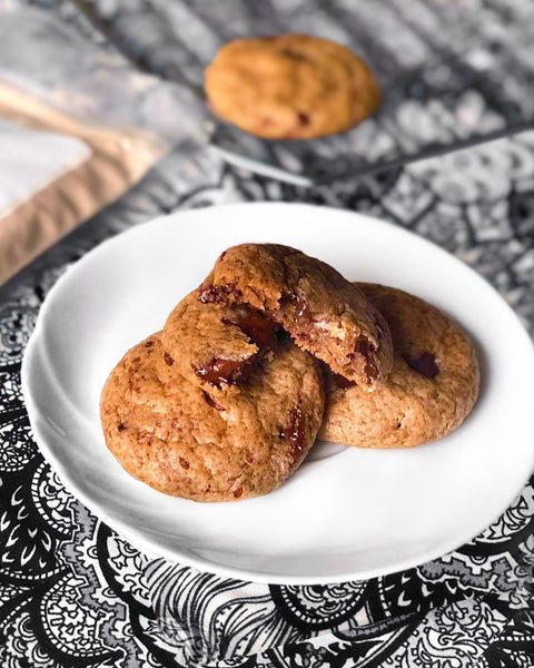 Vegan Lucuma Chocolate Chip Cookies