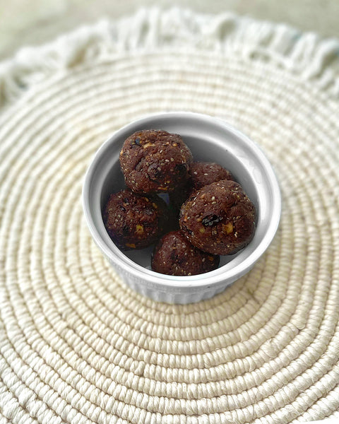 Walnut & Date Energy Balls with Dried Goldenberries